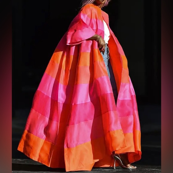 Lena Vie Picasso Duster In Sherbet - Picture 3 of 12